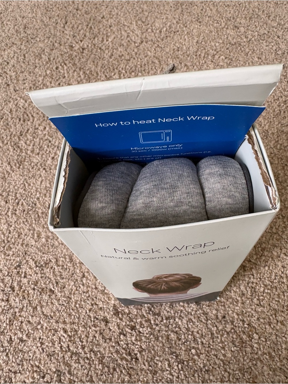 NEW Ostrichpillow Heating Pad Microwavable - Neck Wrap Microwavable Heating Pad - Picture 3 of 7